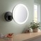 Kibi Circular LED Wall Mount One Side 5x Magnifying Make Up Mirror - Matte Black KMM102MB - alternate 5